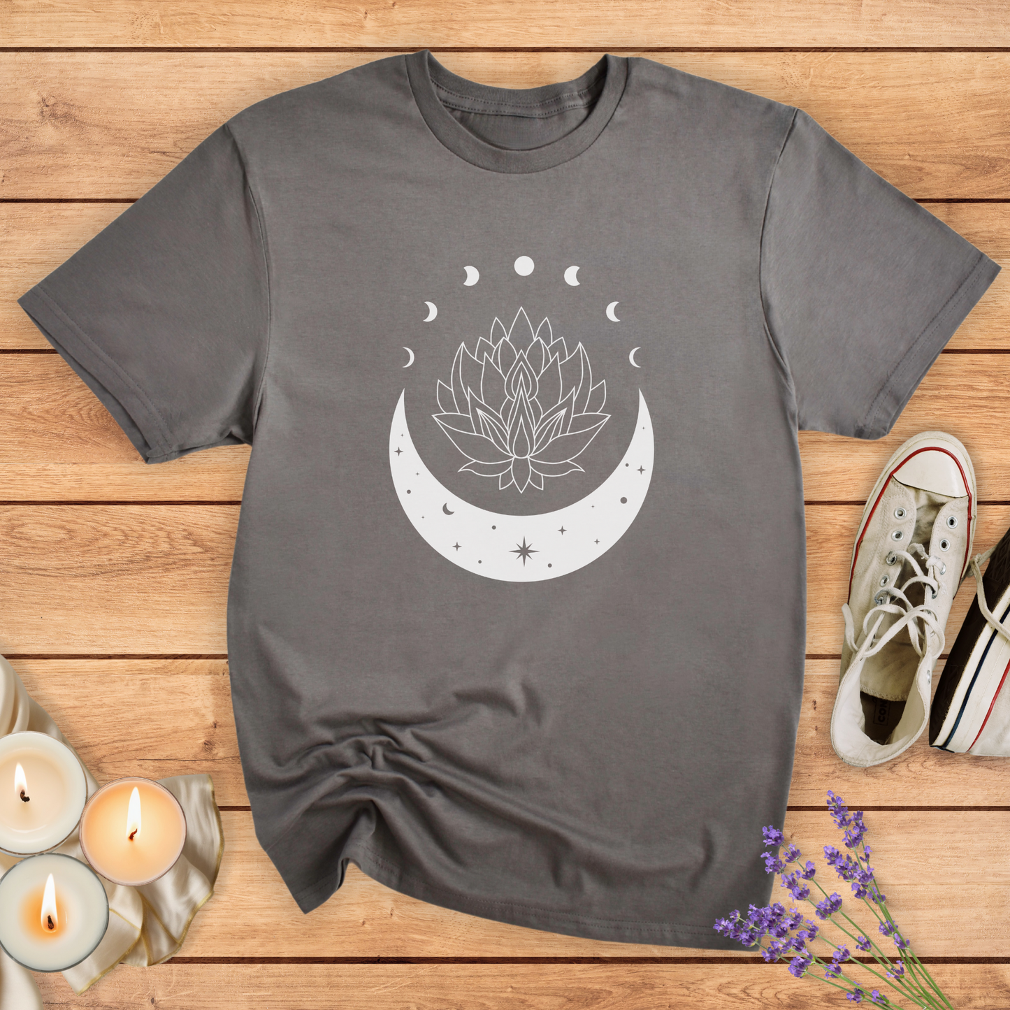 LOTOS AND MOON T-SHIRT