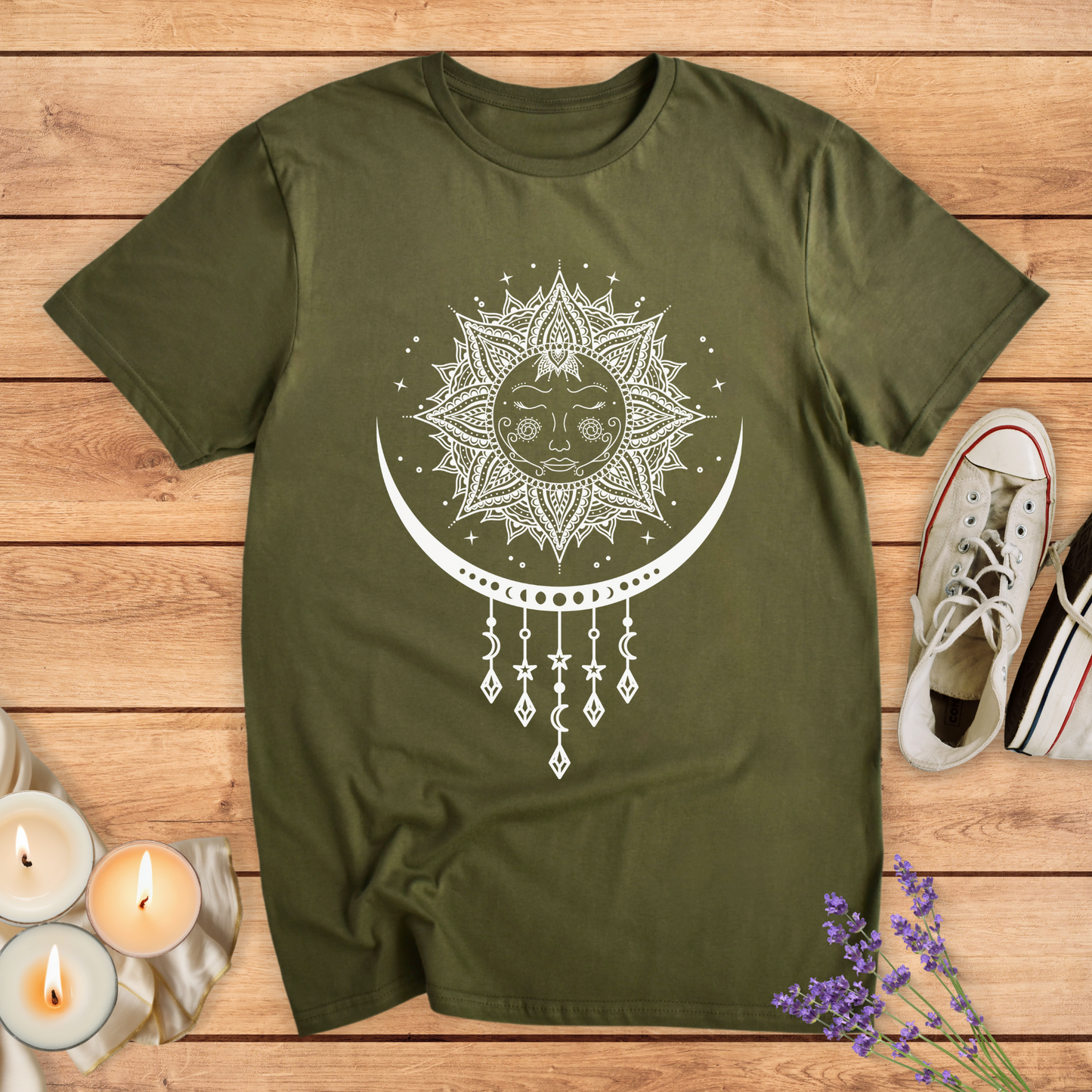 SUN AND MOON MANDALA T-SHIRT