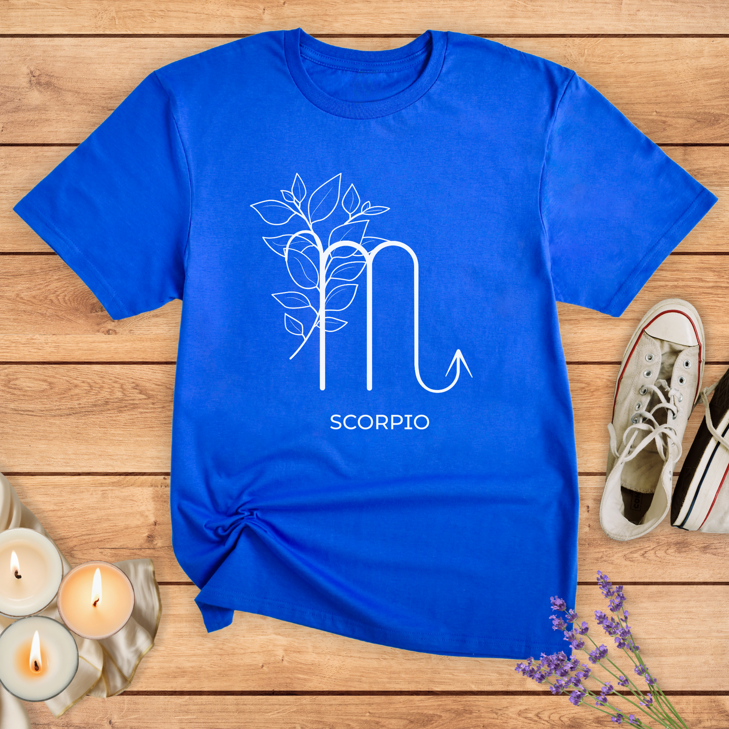 SCORPIO FLOWER SIMPLE T-SHIRT