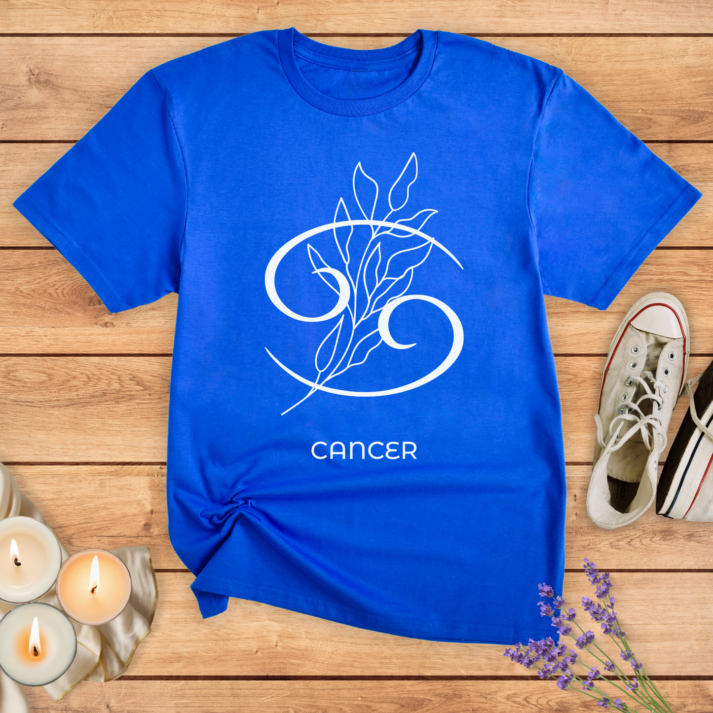 CANCER FLOWER SIMPLE T-SHIRT