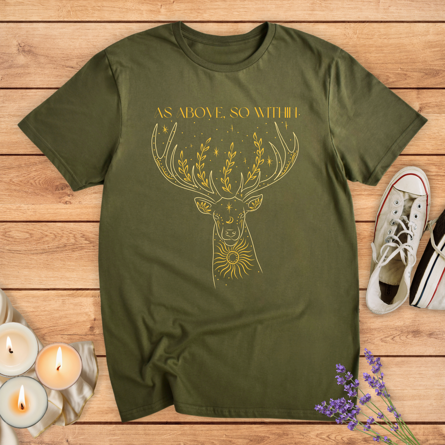 AS ABOVE T-SHIRT - Print Material - Vibe Culture