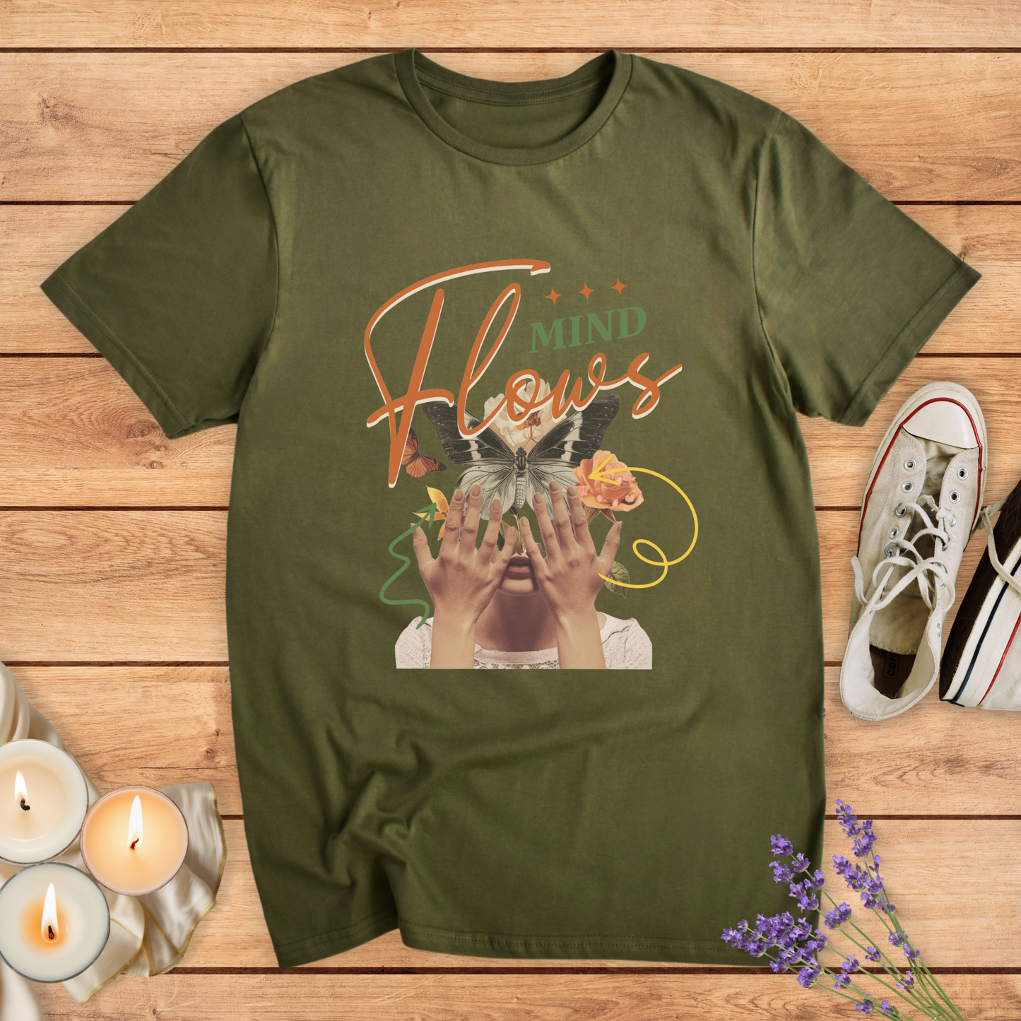 MIND FLOWS T-SHIRT - Print Material - Vibe Culture
