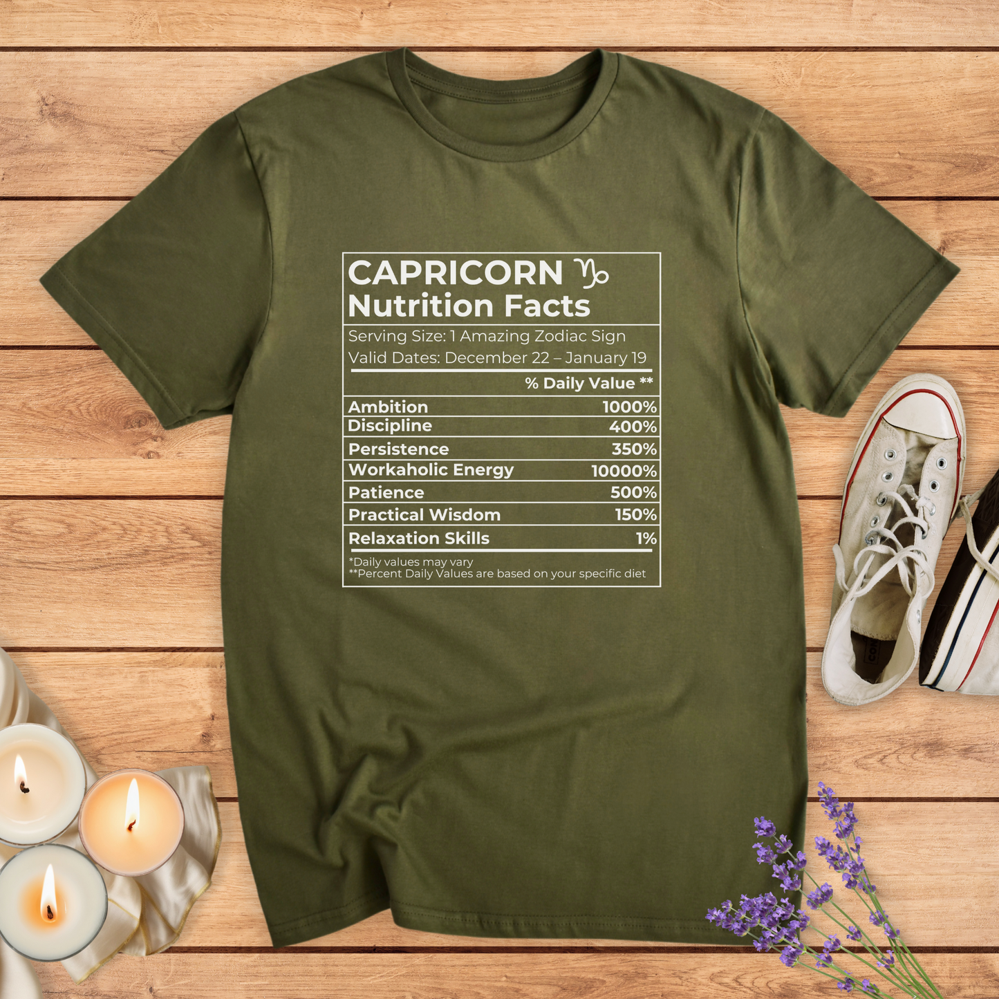 CAPRICORN NUTRITION T-SHIRT - Print Material - Vibe Culture