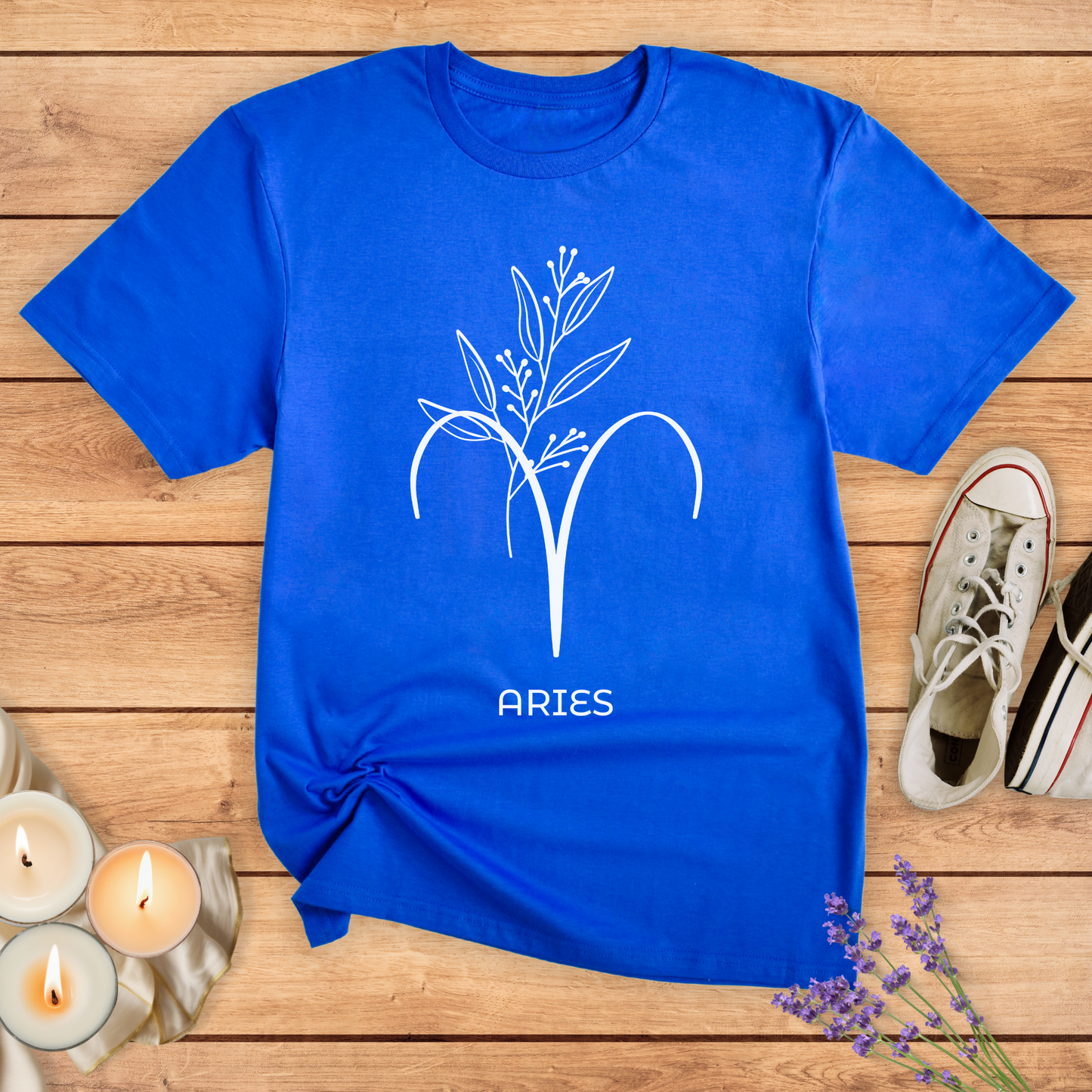 ARIES FLOWER SIMPLE T-SHIRT