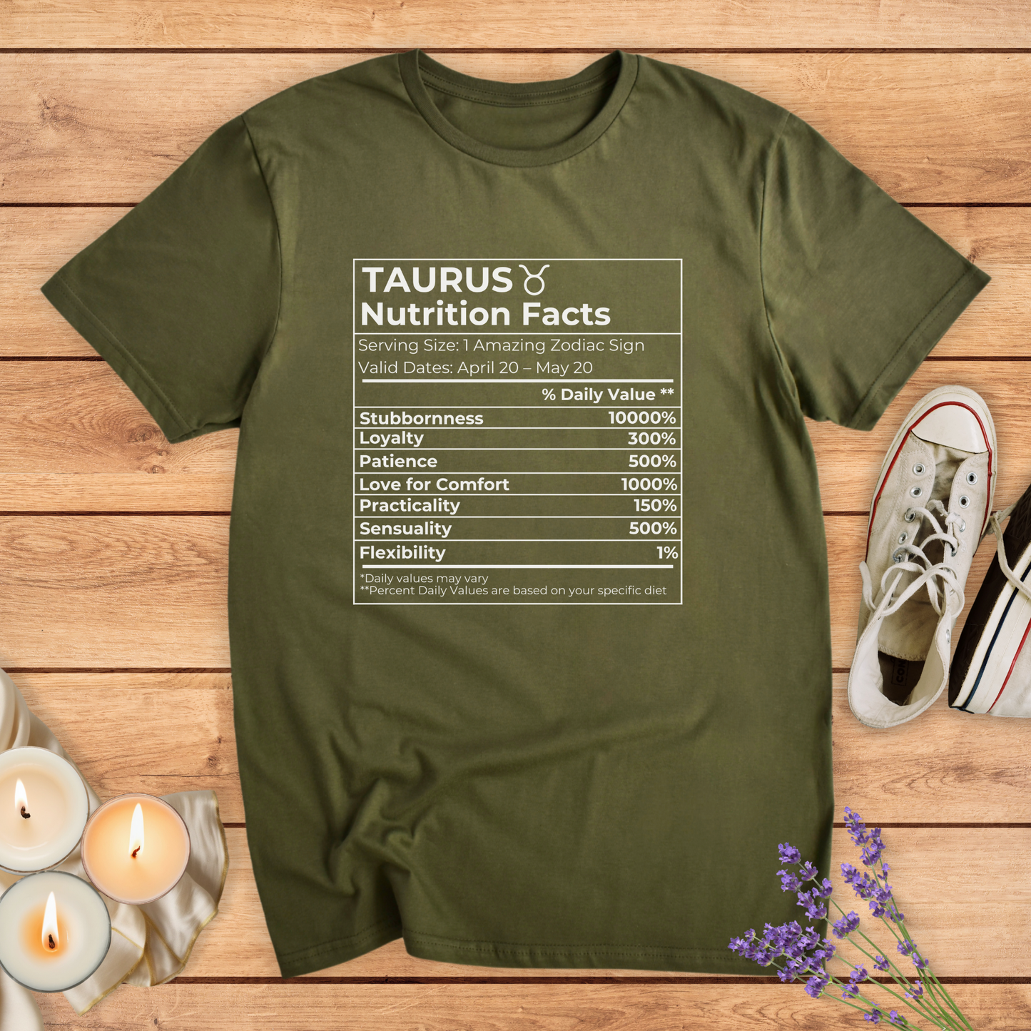 TAURUS NUTRITION T-SHIRT - Print Material - Vibe Culture