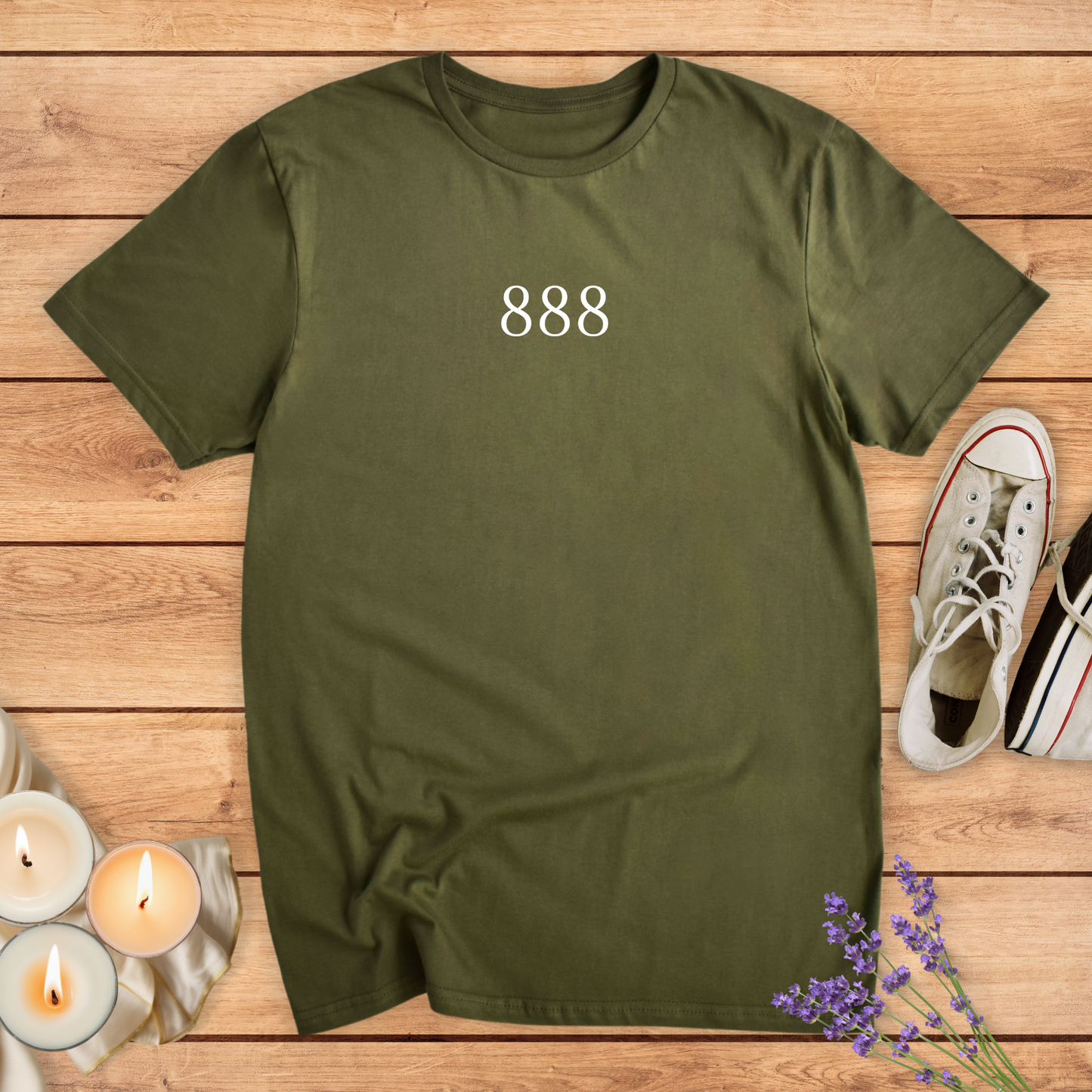 ANGEL NUMBERS - 888 T-SHIRT - Print Material - Vibe Culture