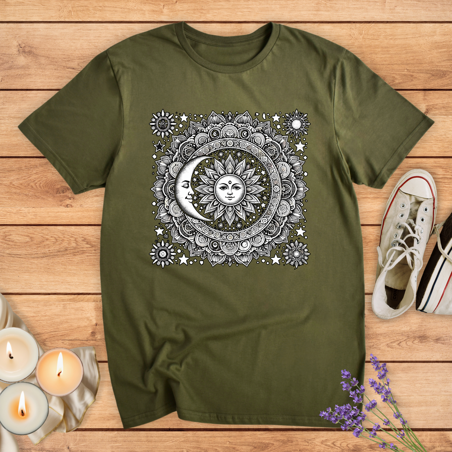 MANDALA SUN & MOON T-SHIRT