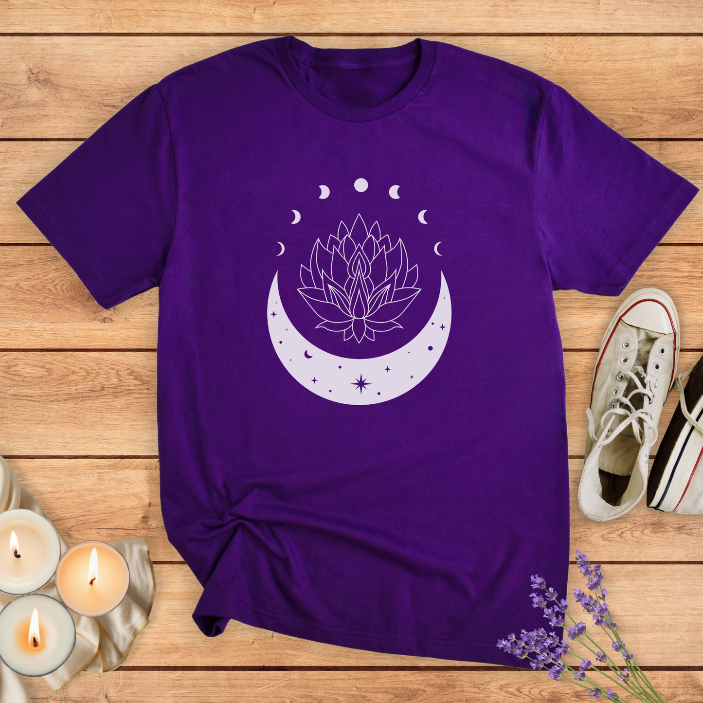 LOTOS AND MOON T-SHIRT