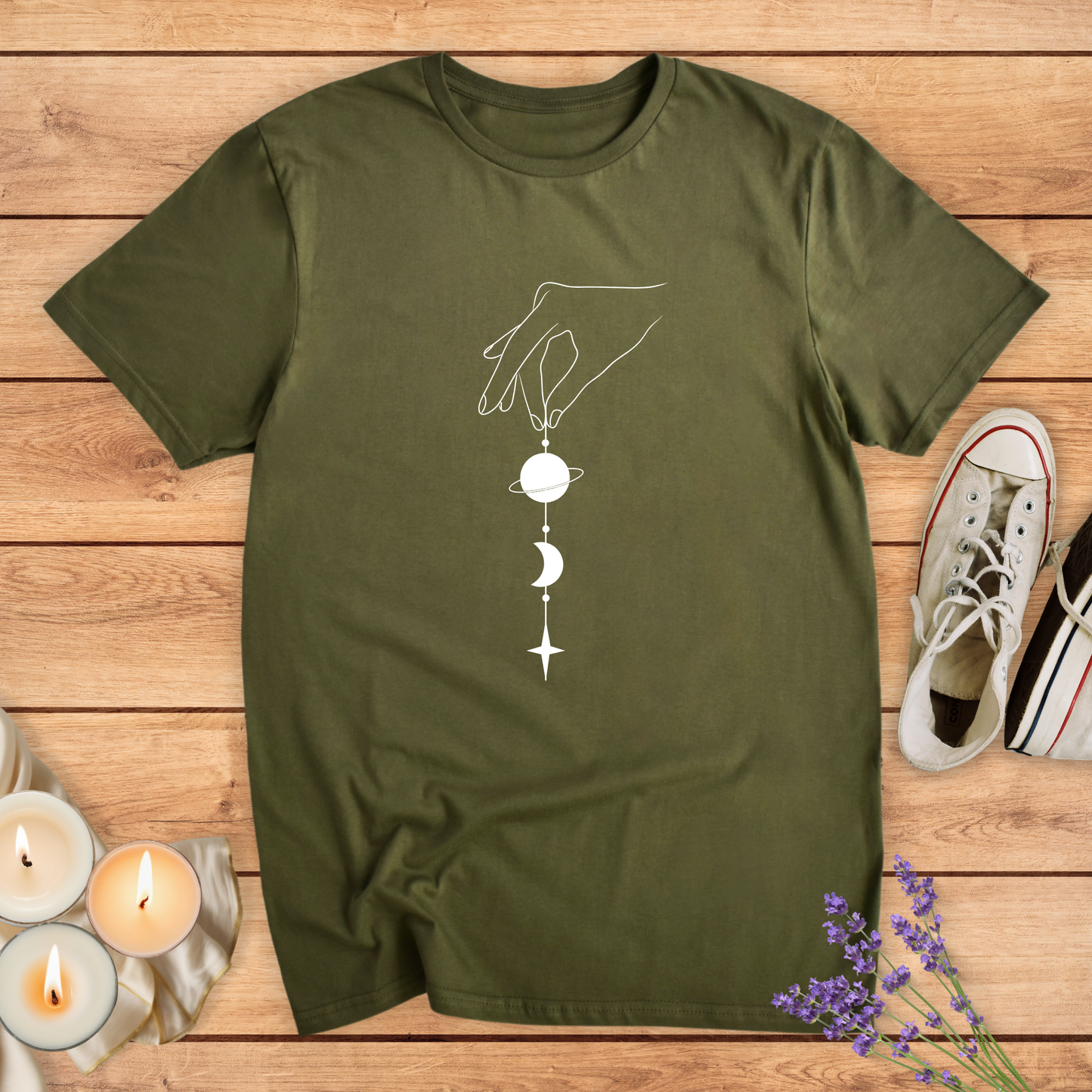 COSMIC HAND T-SHIRT - Print Material - Vibe Culture