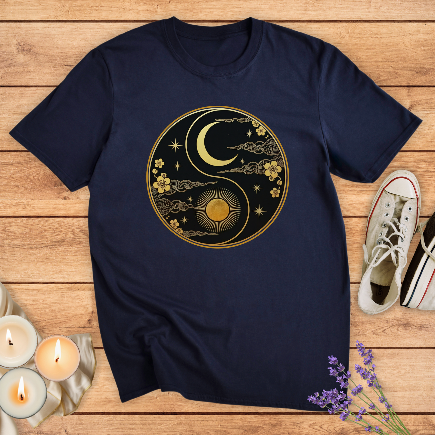 BLACK YIN YANG T-SHIRT