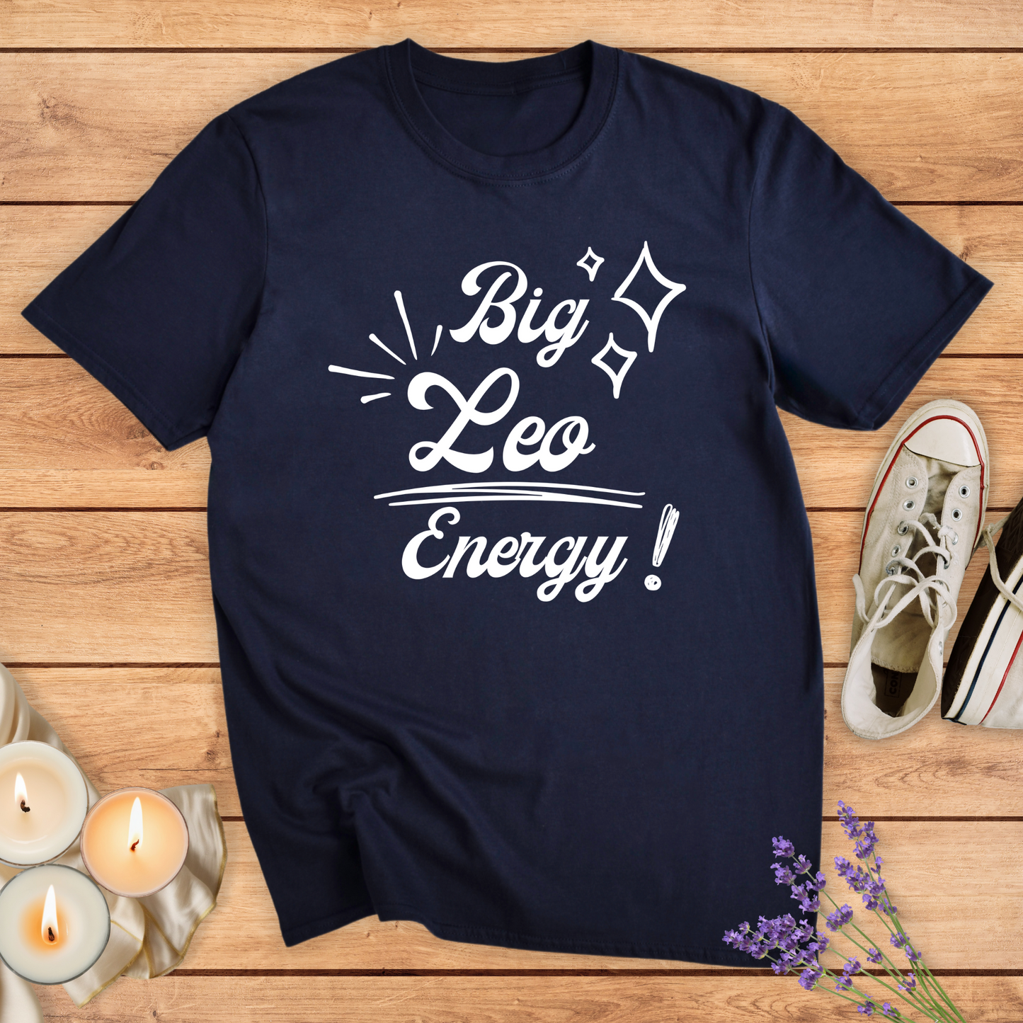 BIG LEO ENERGY T-SHIRT - Print Material - Vibe Culture