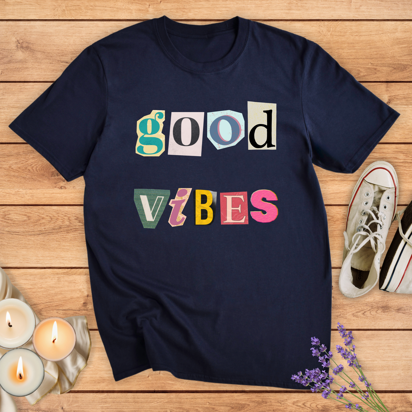GOOD VIBES ON PAPER T-SHIRT - Print Material - Vibe Culture
