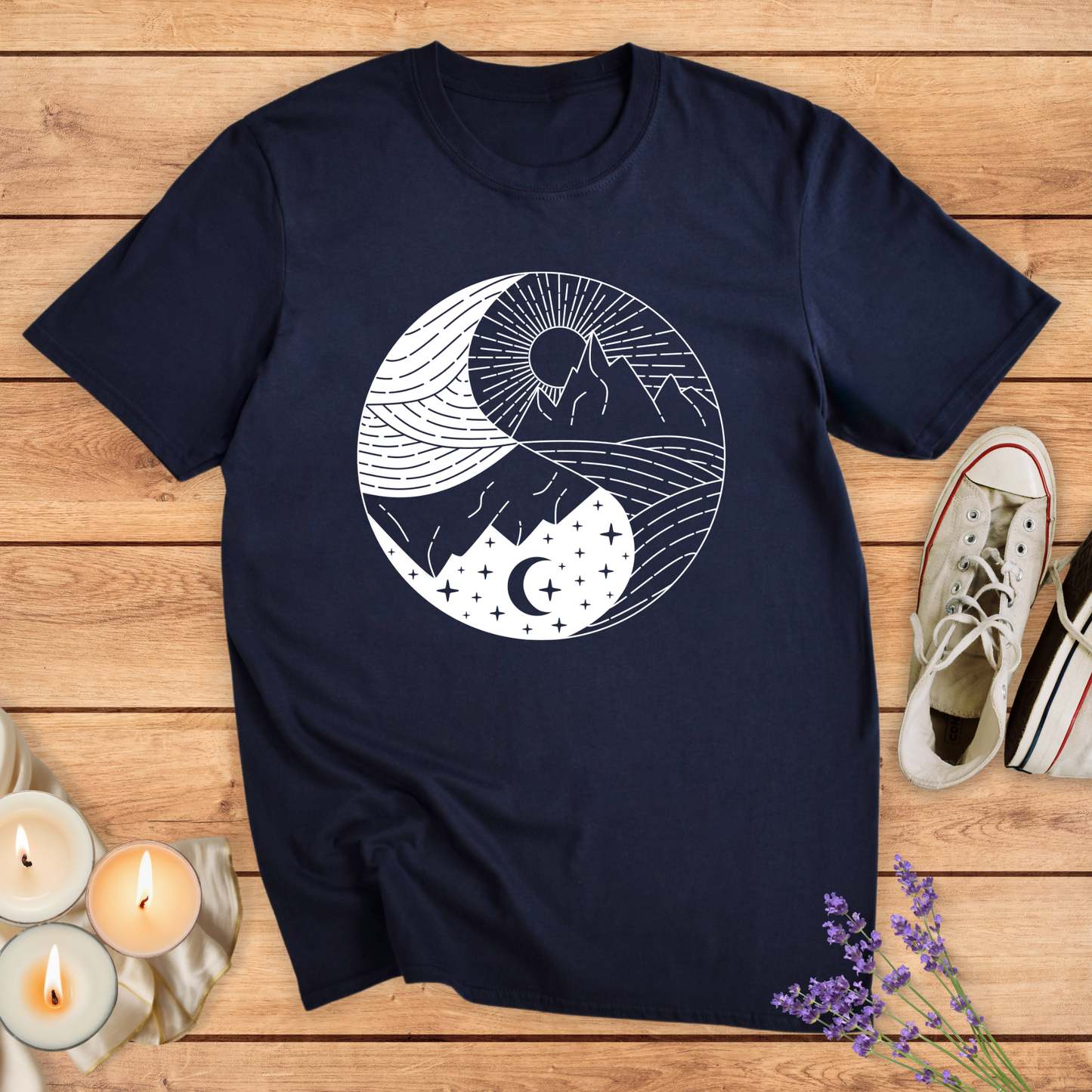YINYANG SUN AND MOON T-SHIRT
