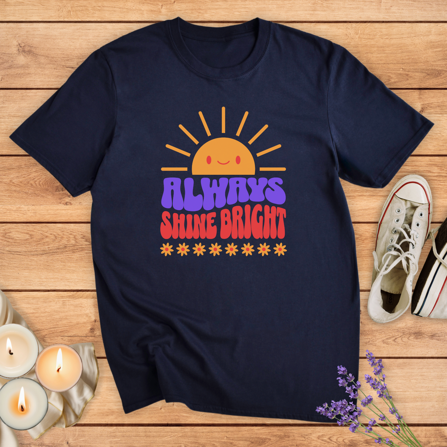 ALWAYS SHINE BRIGHT T-SHIRT - Print Material - Vibe Culture