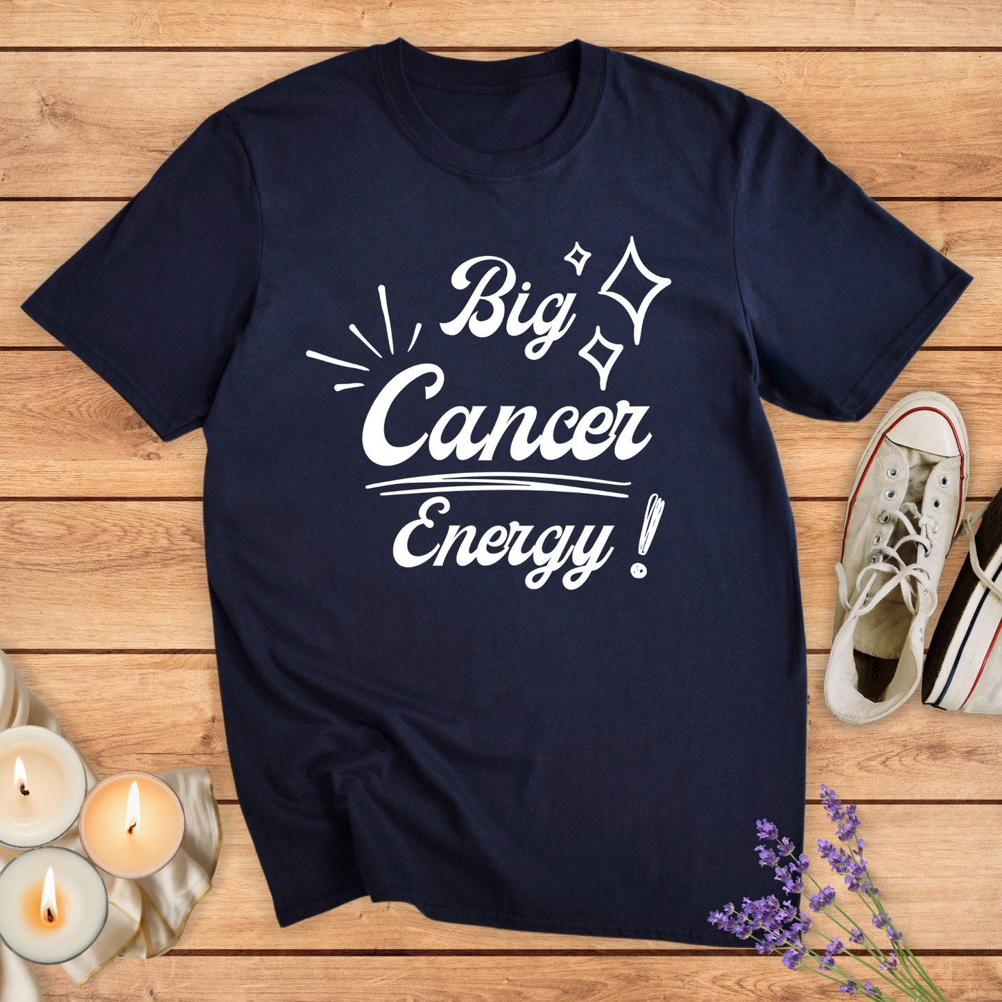 BIG CANCER ENERGY T-SHIRT - Print Material - Vibe Culture