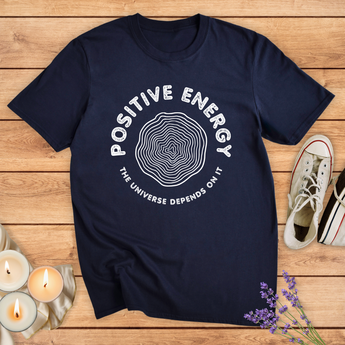 POSITIVE ENERGY T-SHIRT - Print Material - Vibe Culture