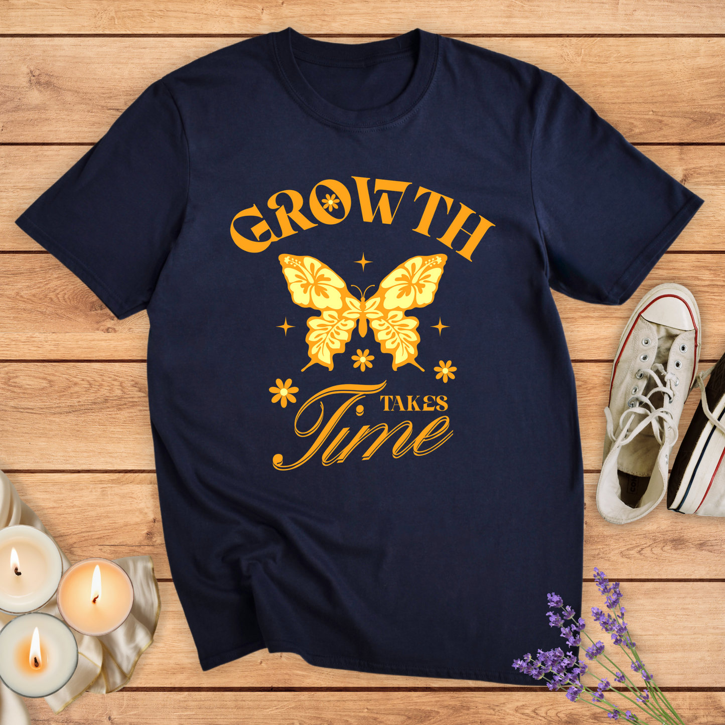 TAKES TIME T-SHIRT - Print Material - Vibe Culture