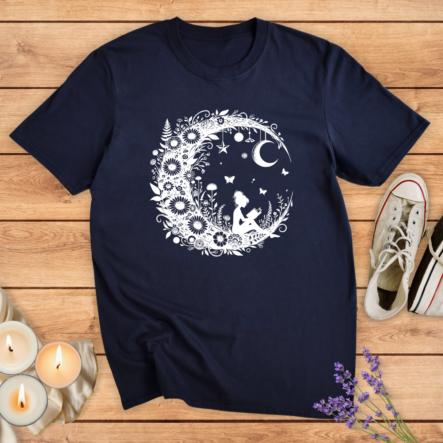 FLORAL MOON T-SHIRT