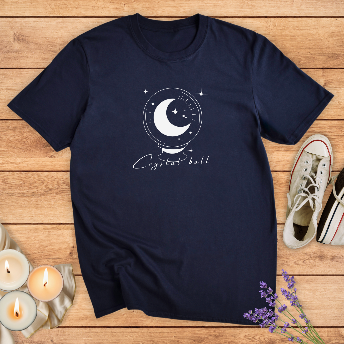 CRYSTAL BALL T-SHIRT - Print Material - Vibe Culture