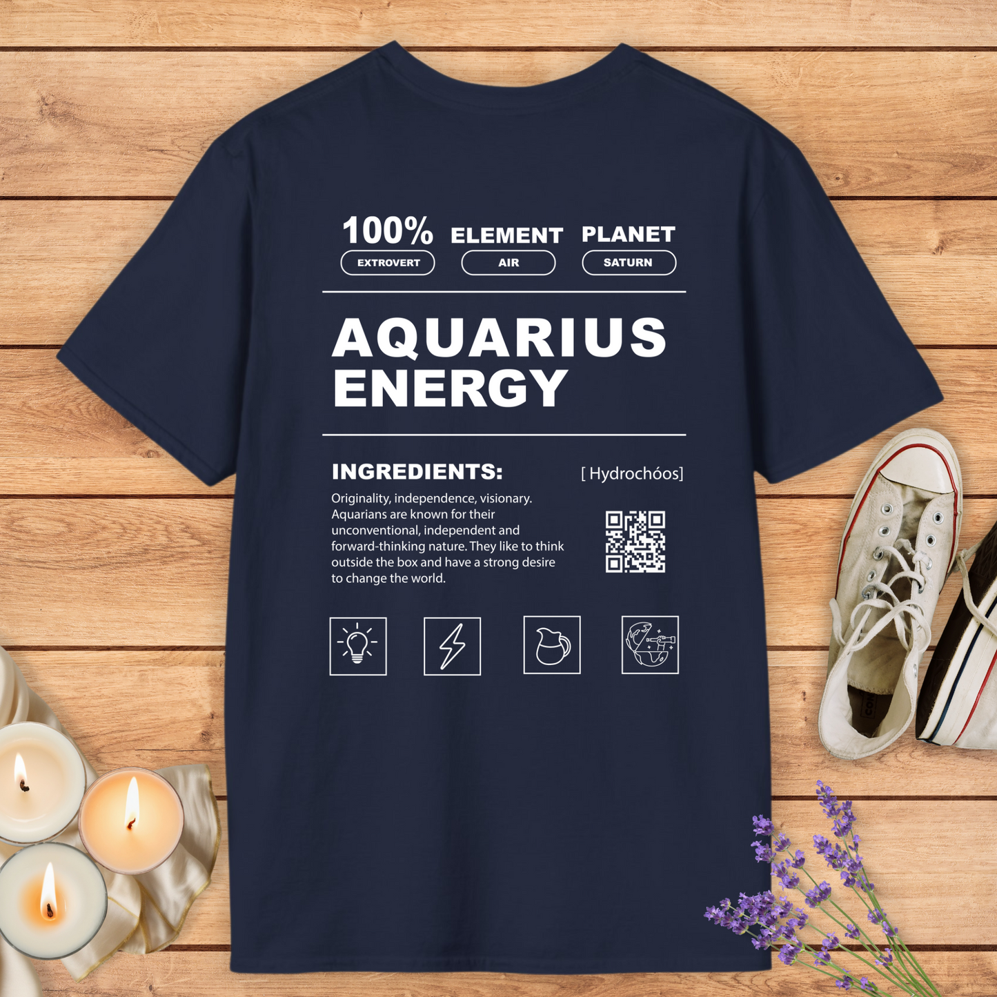 AQUARIUS MANUAL T-SHIRT - Print Material - Vibe Culture