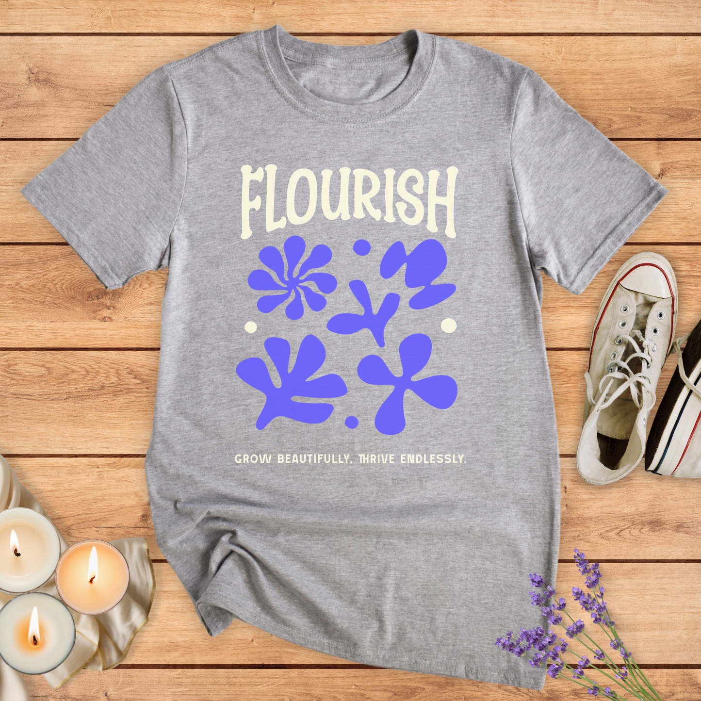 FLOURISH T-SHIRT - Print Material - Vibe Culture
