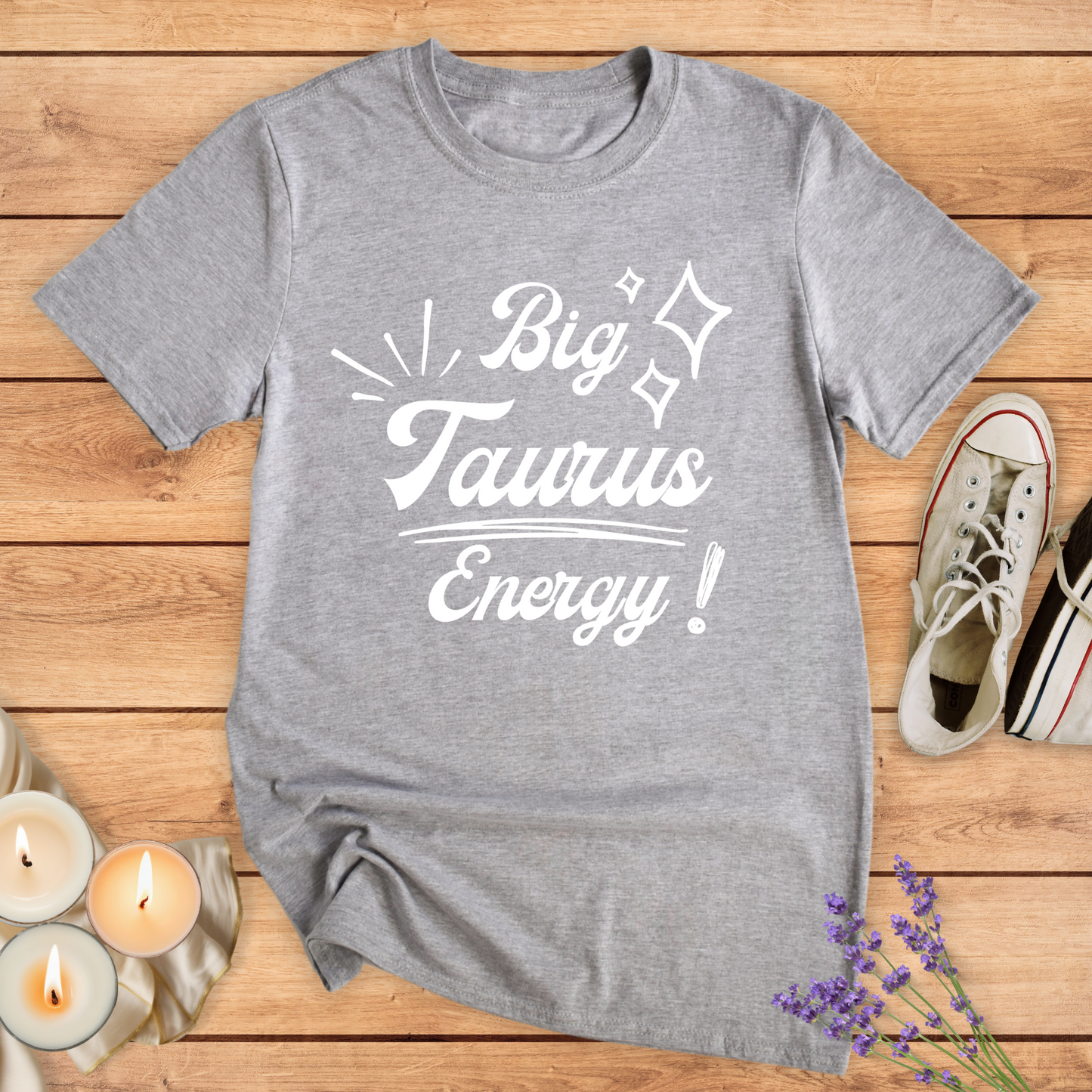 BIG TAURUS ENERGY T-SHIRT - Print Material - Vibe Culture