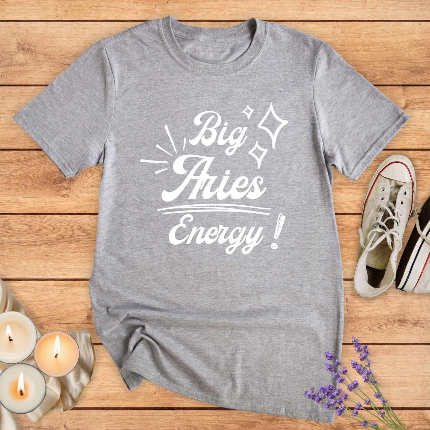 BIG ARIES ENERGY T-SHIRT - Print Material - Vibe Culture