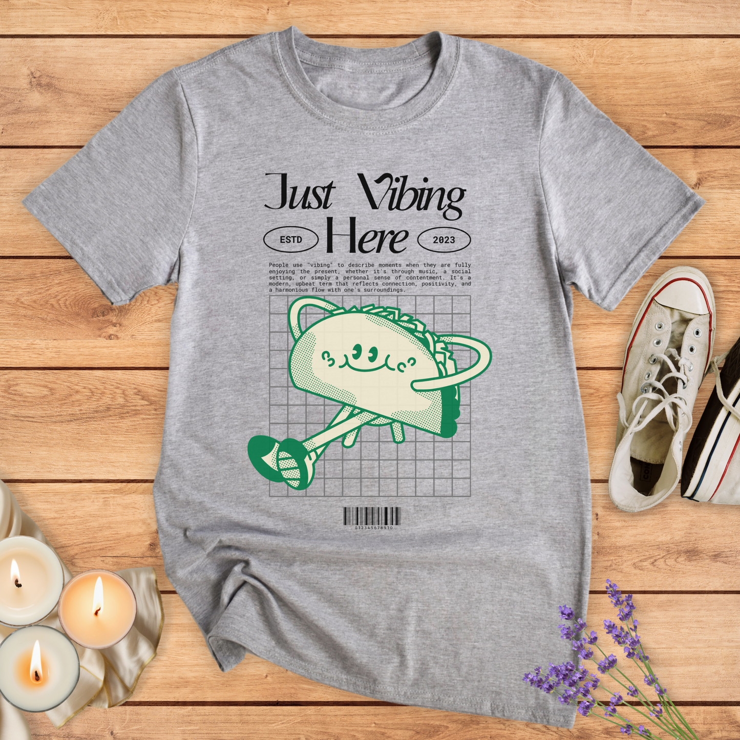 JUST VIBING T-SHIRT - Print Material - Vibe Culture