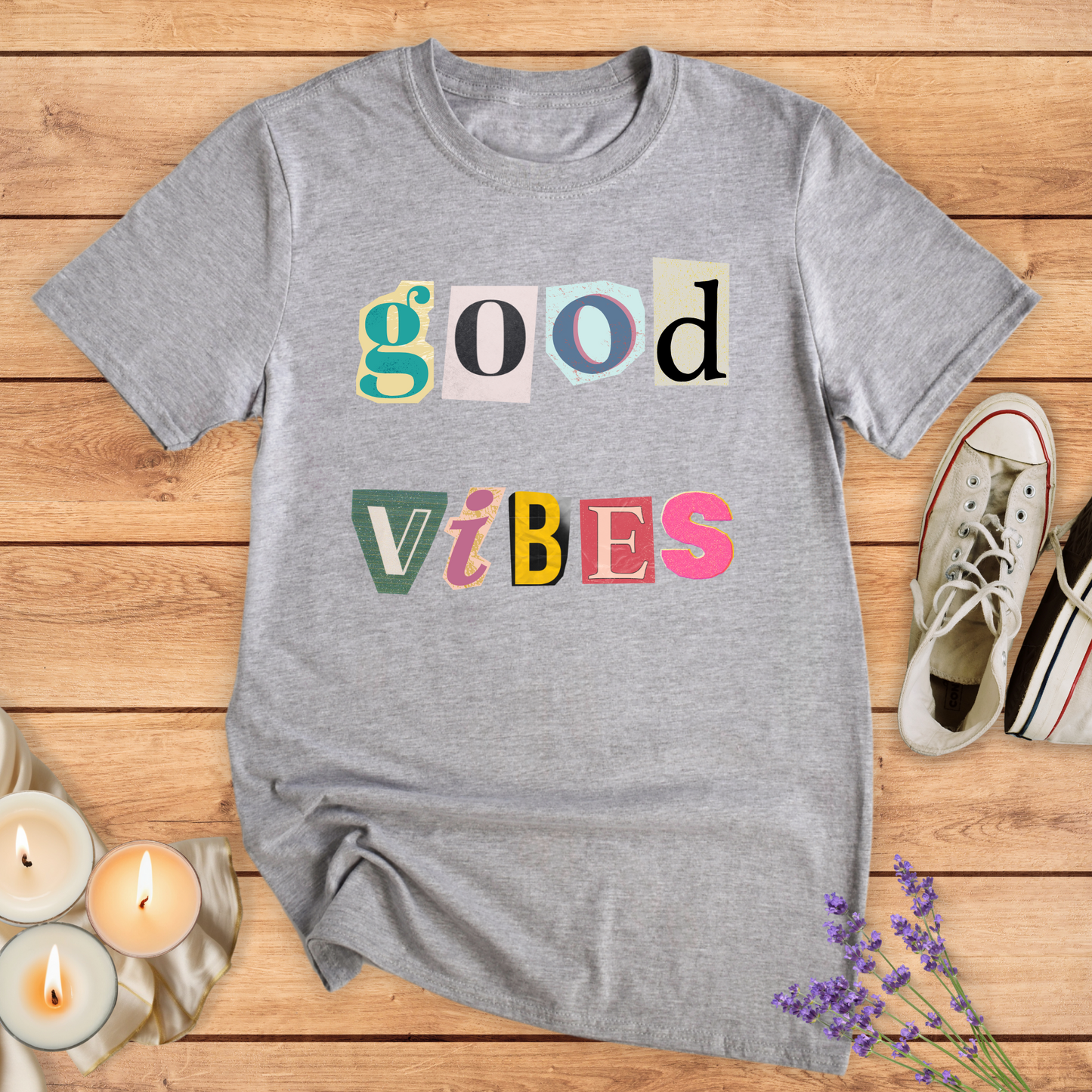 GOOD VIBES ON PAPER T-SHIRT - Print Material - Vibe Culture