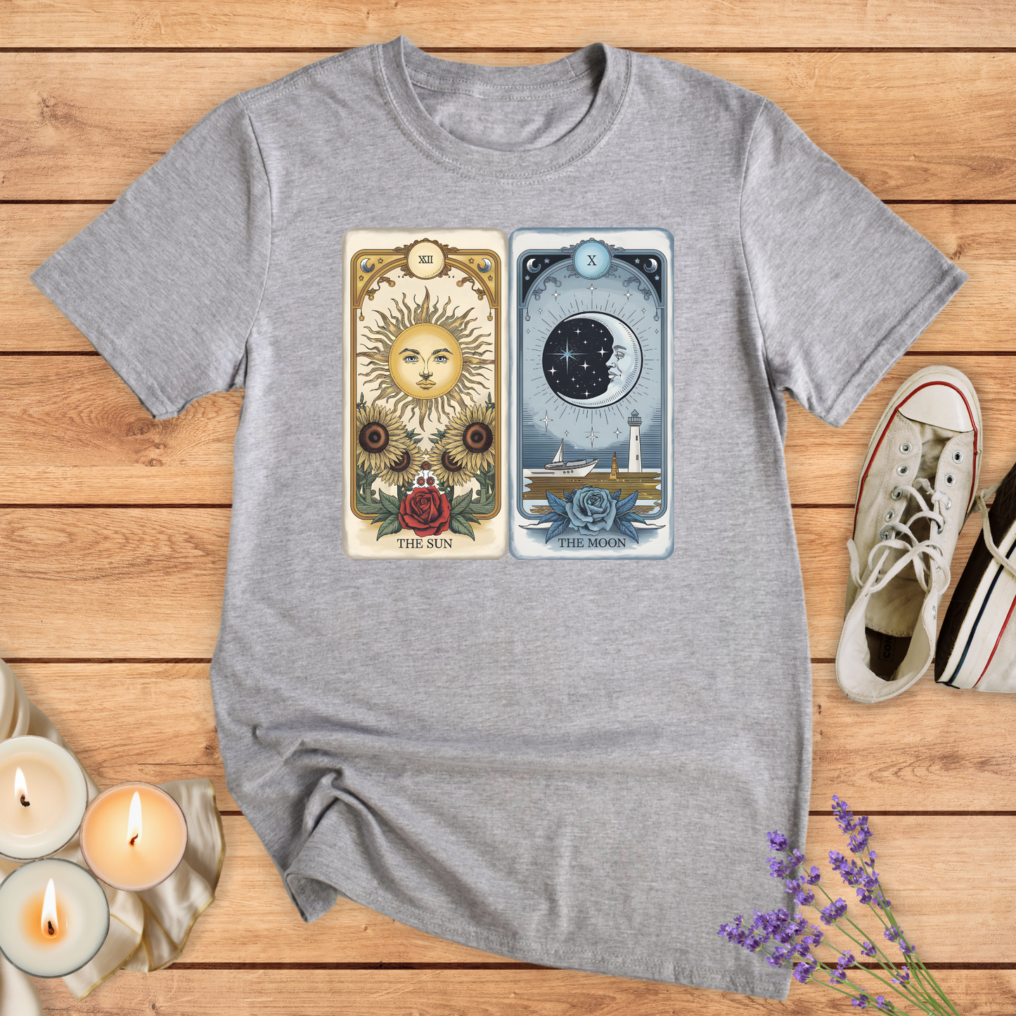 THE SUN, THE MOON T-SHIRT