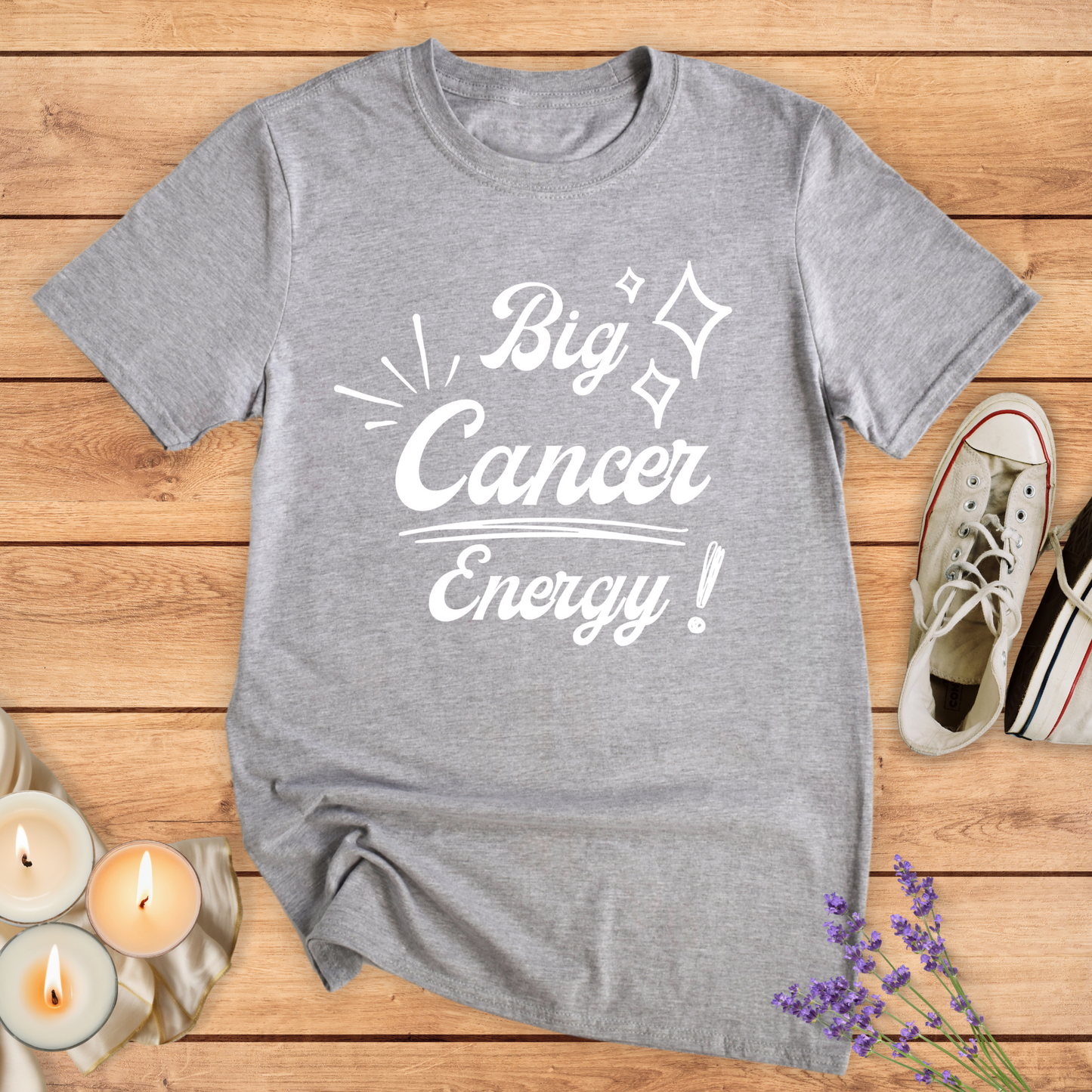 BIG CANCER ENERGY T-SHIRT - Print Material - Vibe Culture