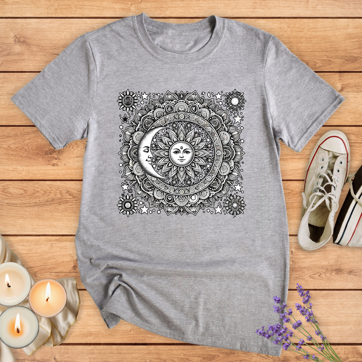 MANDALA SUN & MOON T-SHIRT