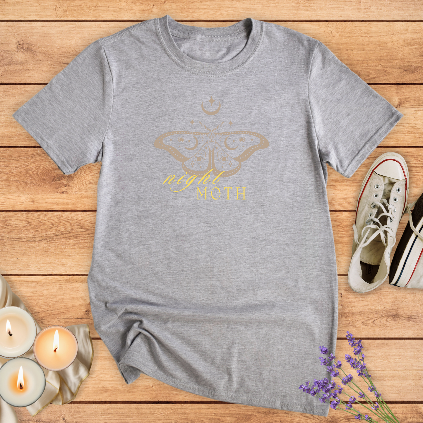 MOON AND MOTH T-SHIRT - Print Material - Vibe Culture