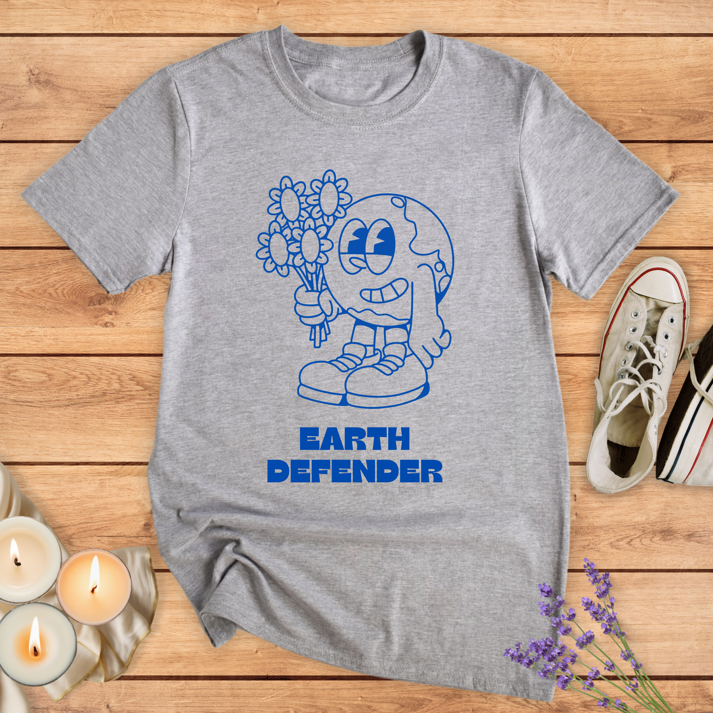 EARTH DEFENDER T-SHIRT - Print Material - Vibe Culture
