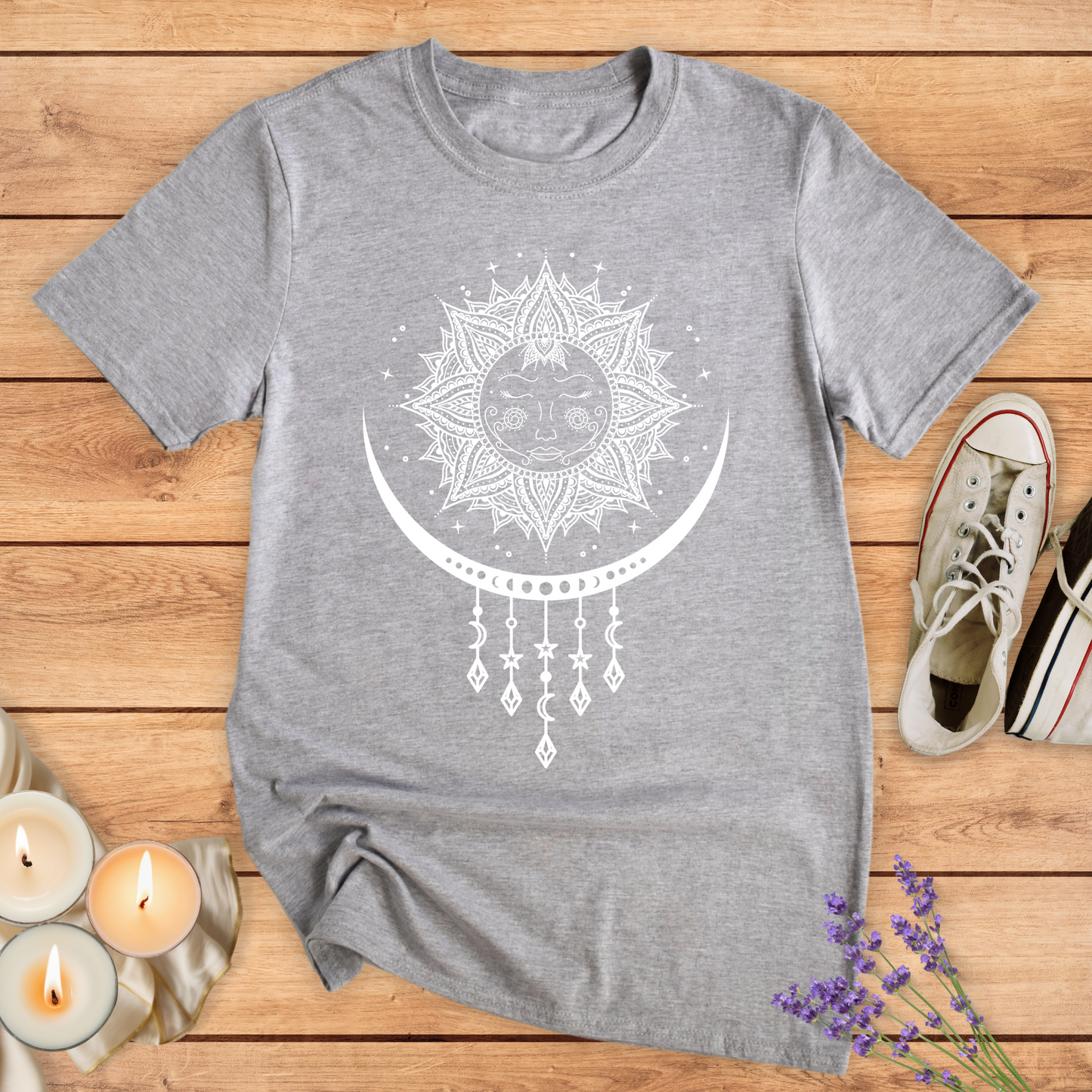 SUN AND MOON MANDALA T-SHIRT