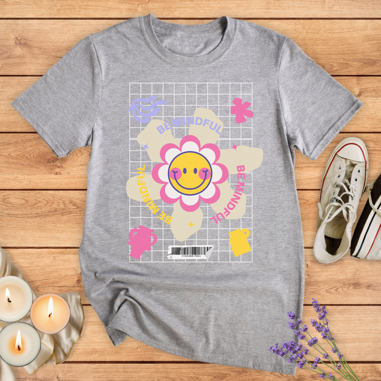 LET'S BE MINDFUL T-SHIRT - Print Material - Vibe Culture