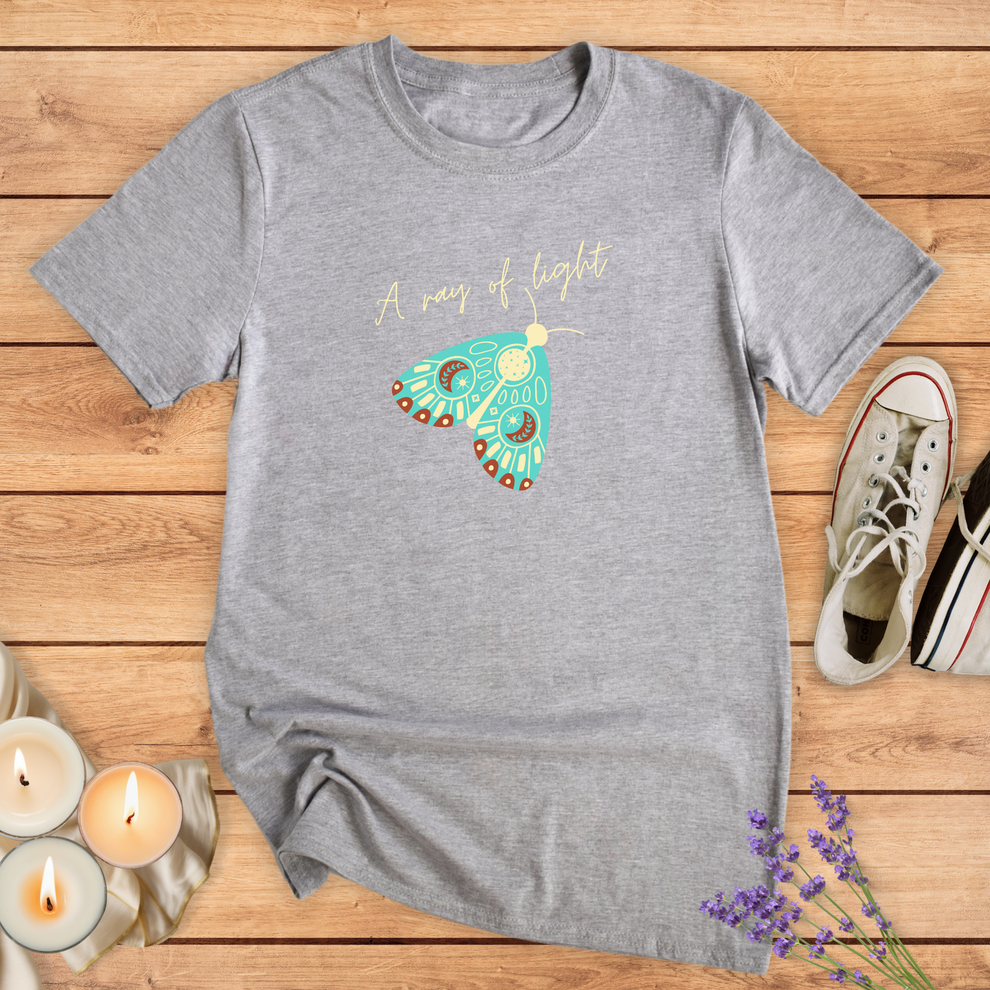 COLOURED MOTH T-SHIRT - Print Material - Vibe Culture