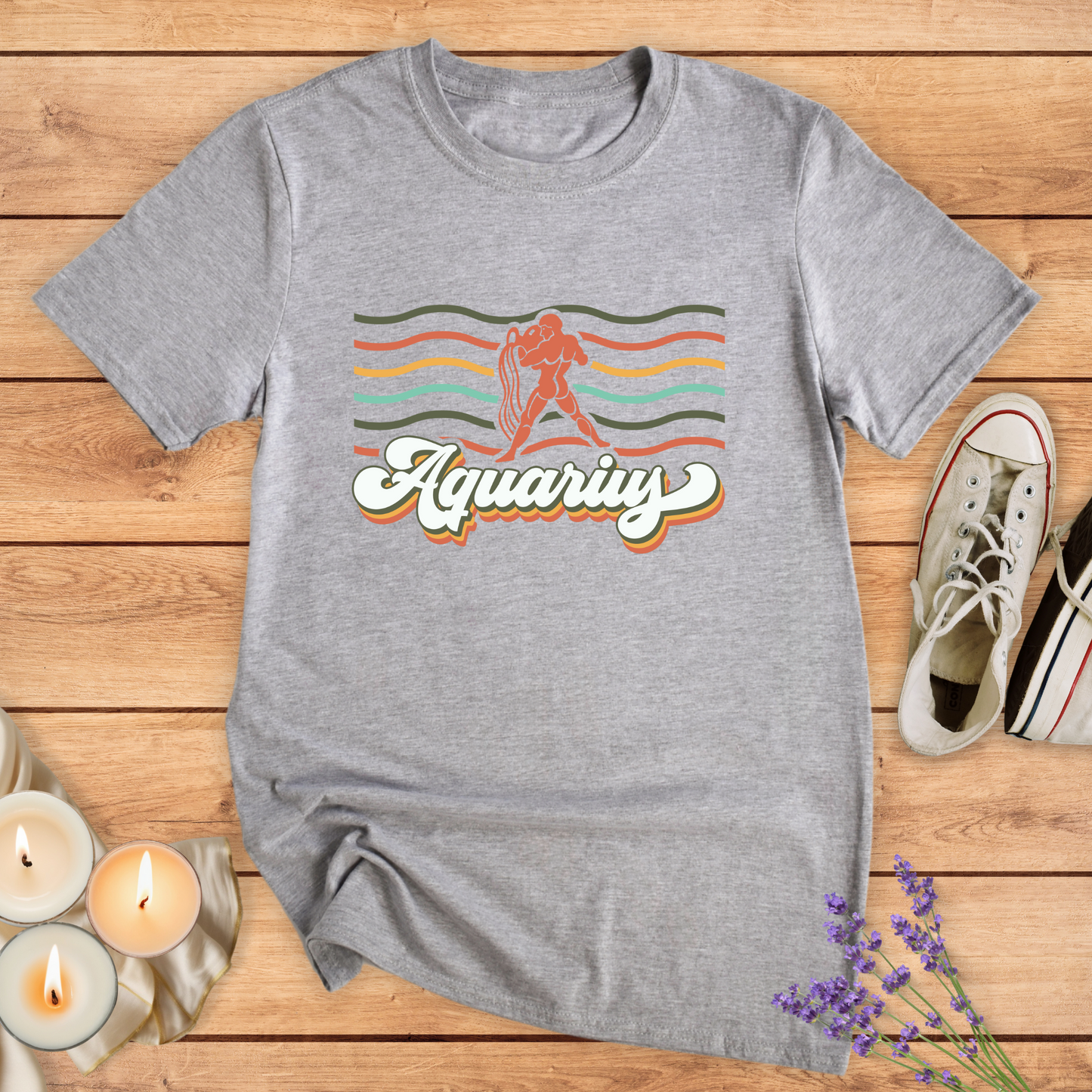 AQUARIUS WAVES T-SHIRT