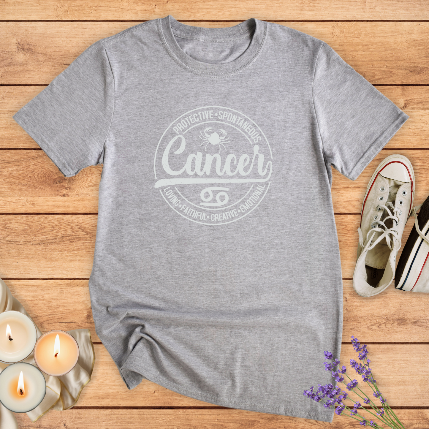 CANCER ROUND SIGN T-SHIRT