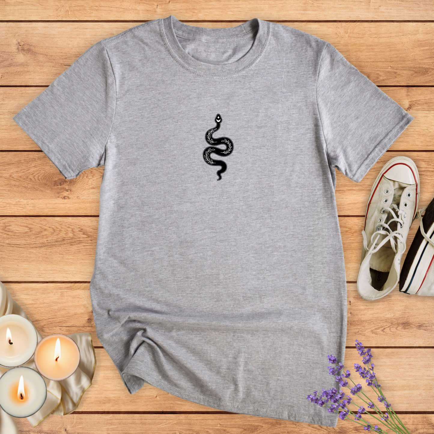 MYSTIC SNAKE T-SHIRT - Print Material - Vibe Culture