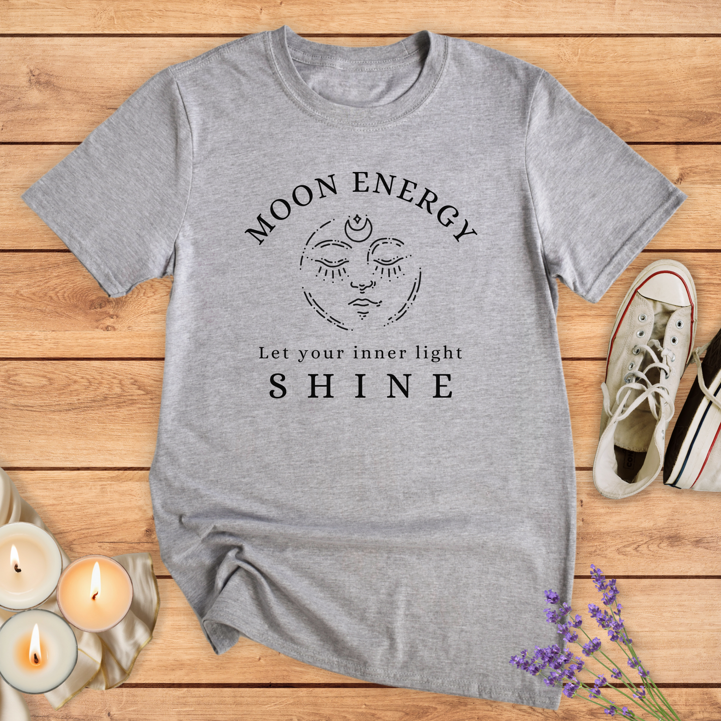 MOON ENERGY T-SHIRT - Print Material - Vibe Culture