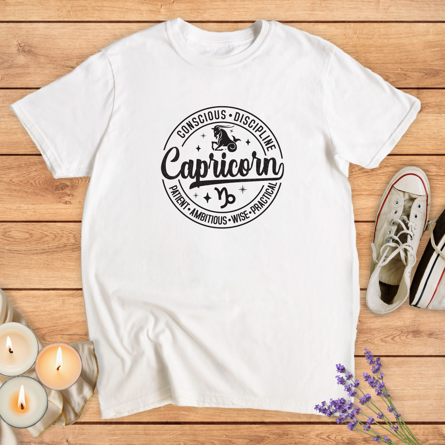 CAPRICORN ROUND SIGN T-SHIRT