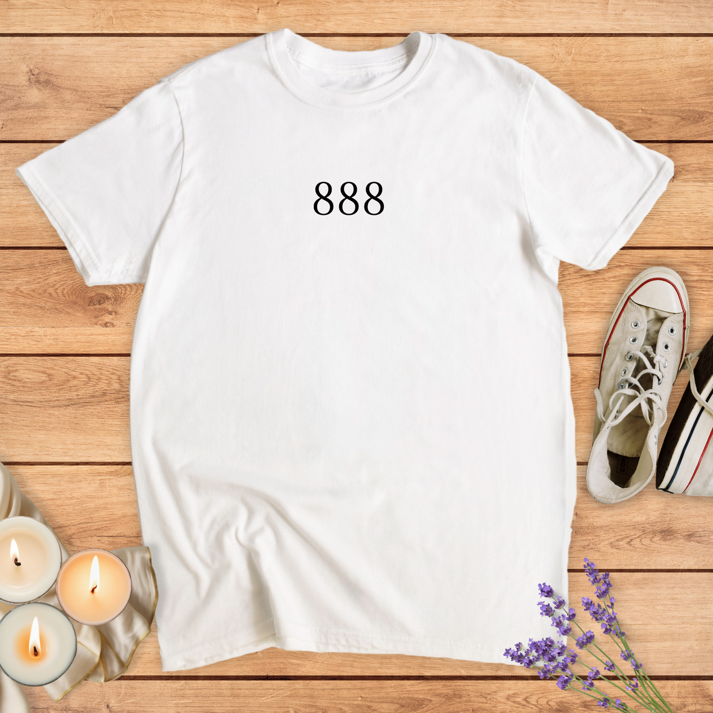 ANGEL NUMBERS - 888 T-SHIRT - Print Material - Vibe Culture