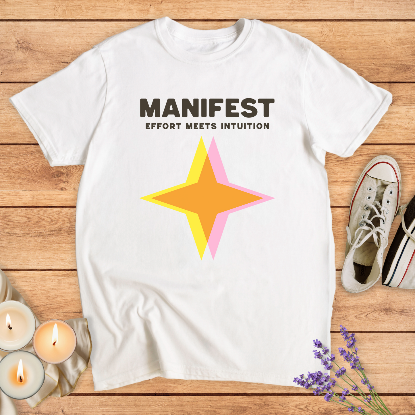 EFFORT MEETS INTUITION T-SHIRT - Print Material - Vibe Culture
