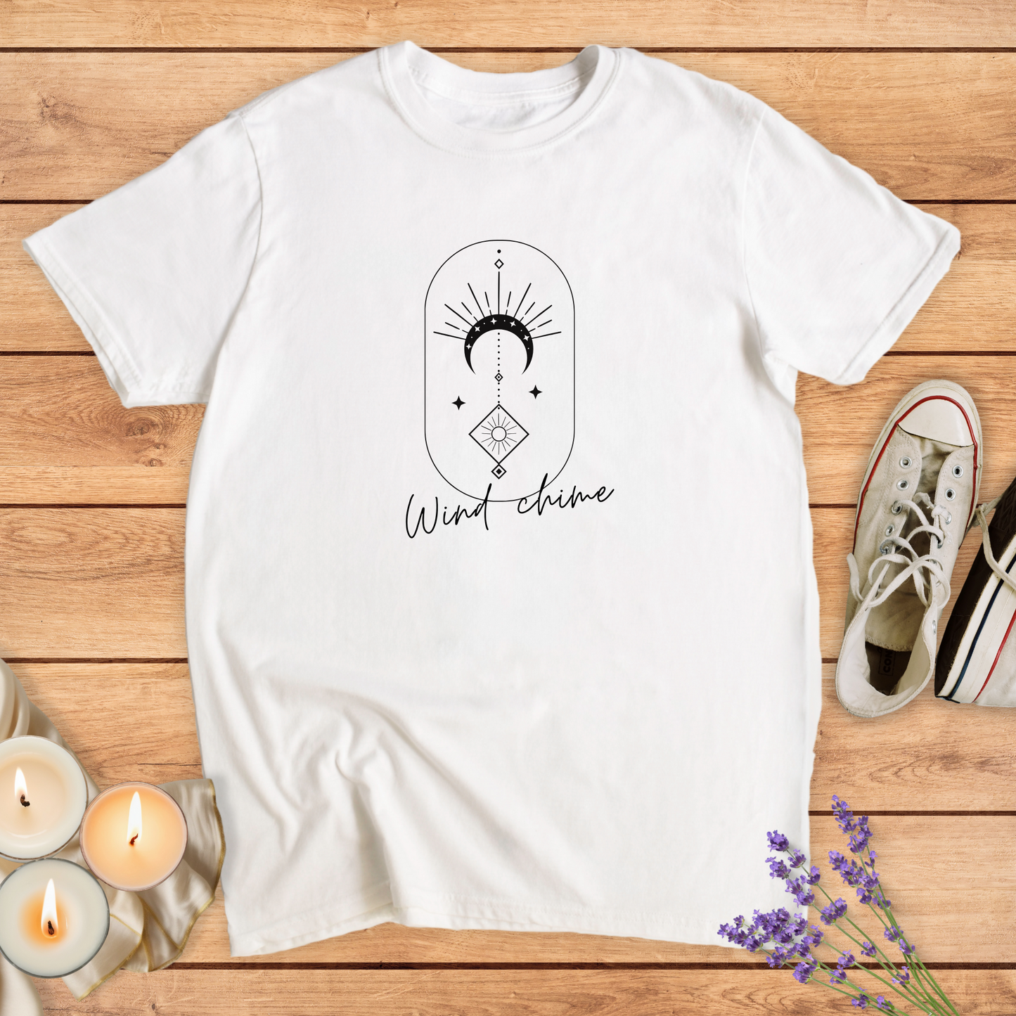 WIND CHIMES T-SHIRT - Print Material - Vibe Culture