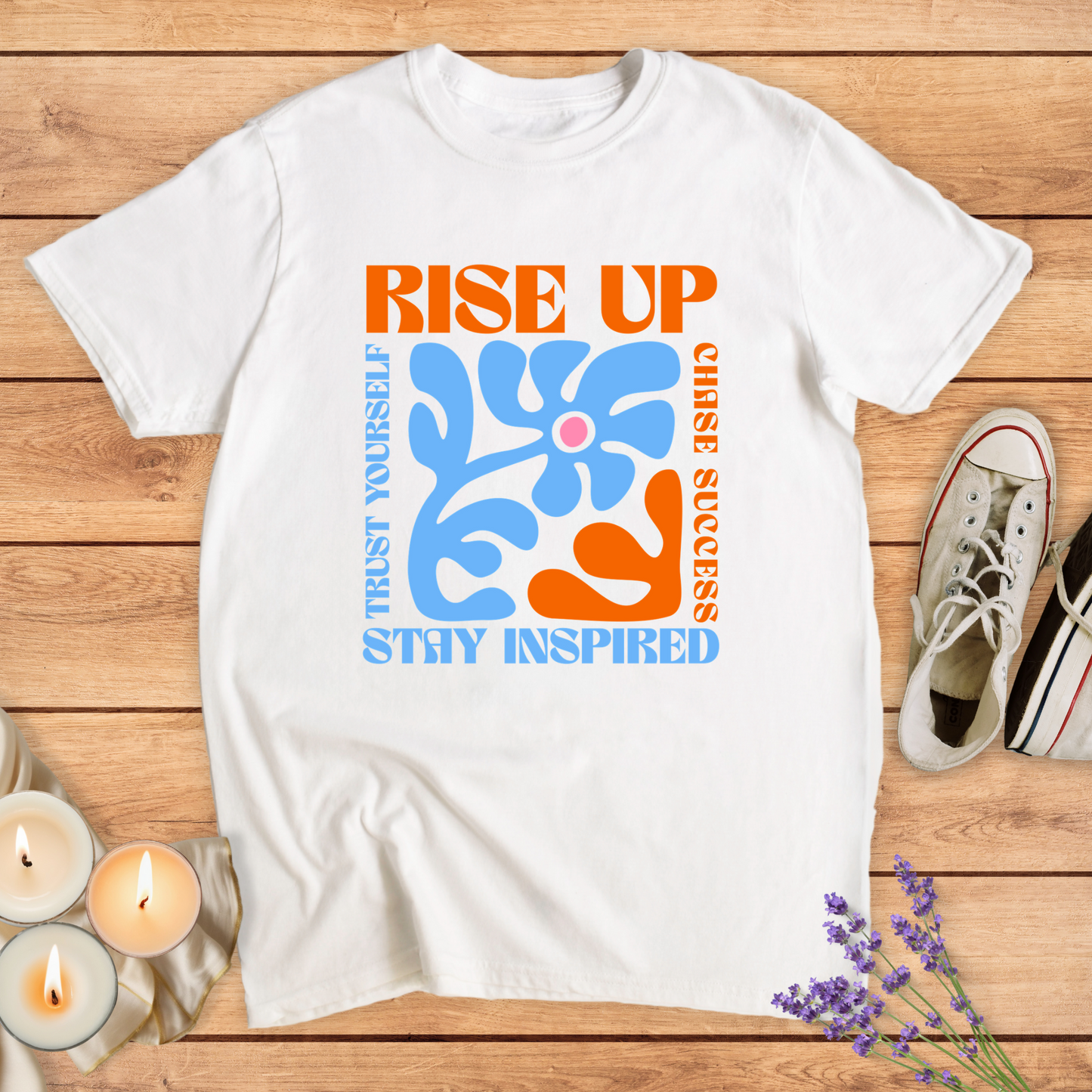 RISE UP T-SHIRT - Print Material - Vibe Culture