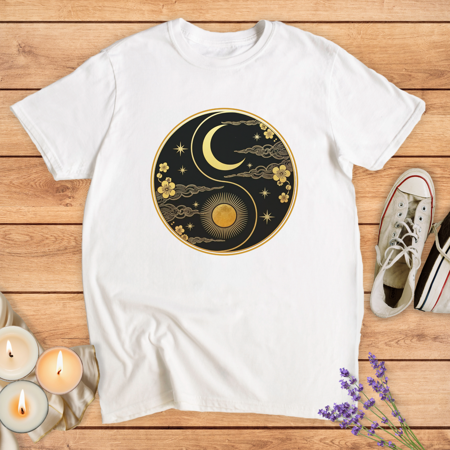 BLACK YIN YANG T-SHIRT
