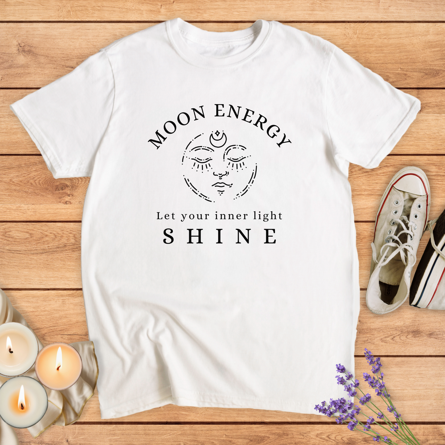 MOON ENERGY T-SHIRT - Print Material - Vibe Culture