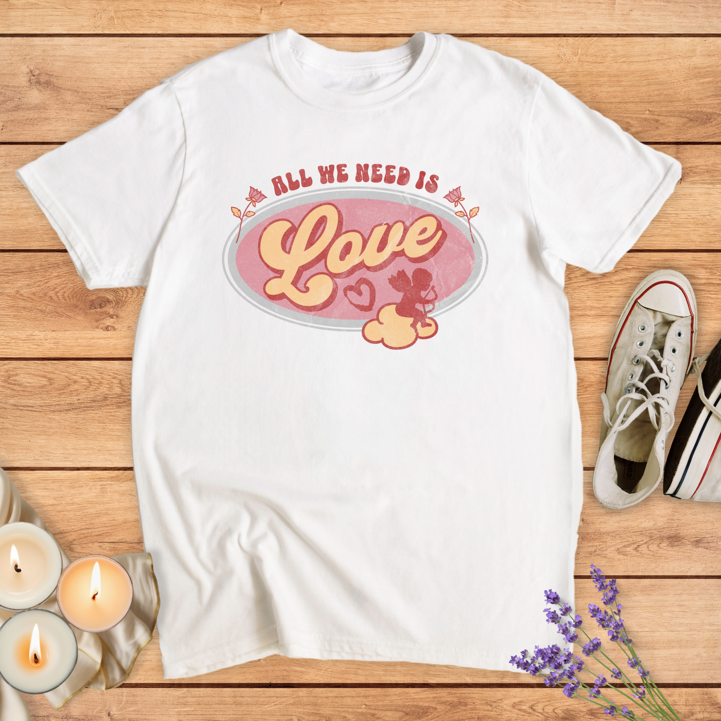 ALL WE NEED T-SHIRT - Print Material - Vibe Culture