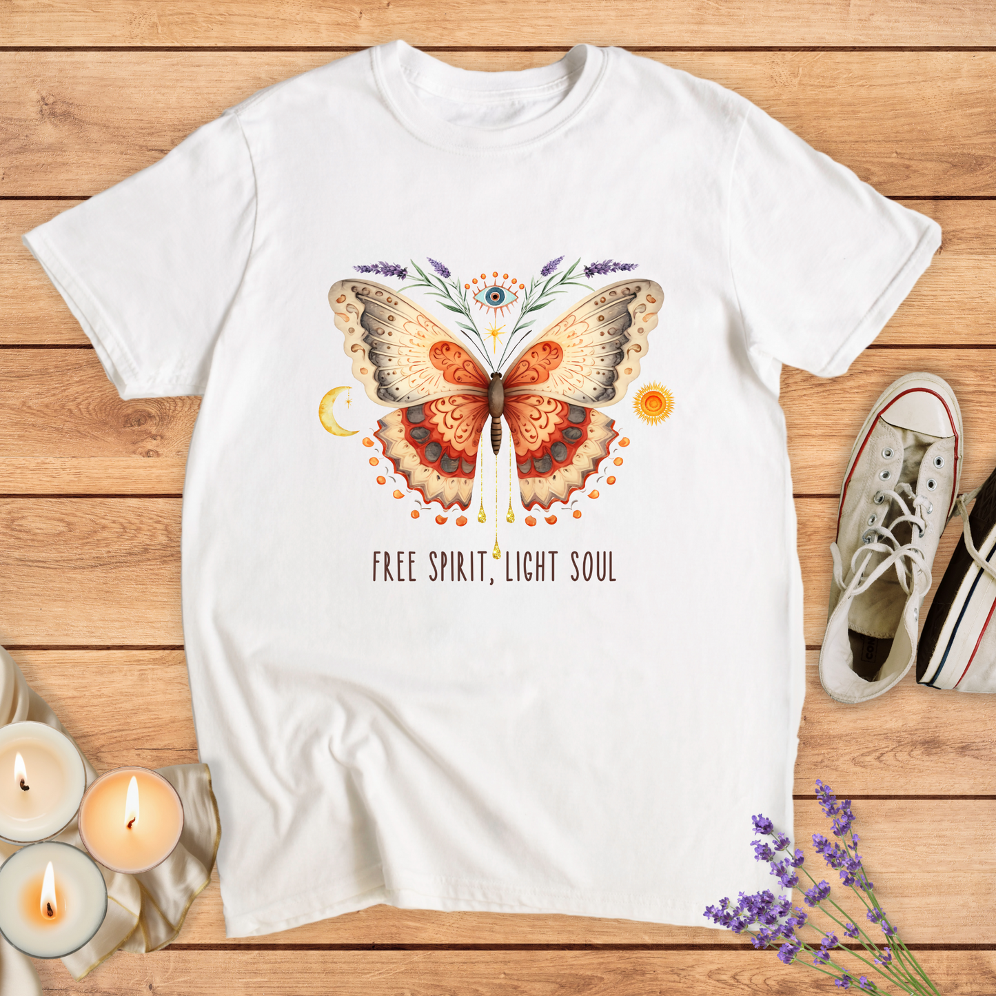 FREE SPIRIT, LIGHT SOUL T-SHIRT